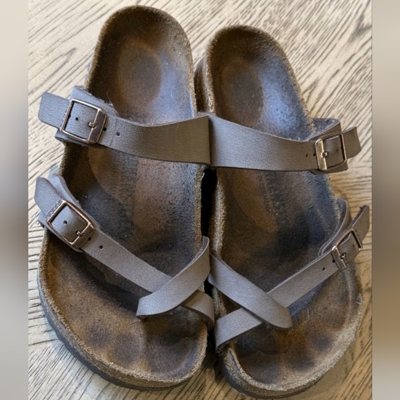 Birkenstock Mayari Mocha 37 / Size 6 Brown Slip On Slides Germany - Picture 1 of 6